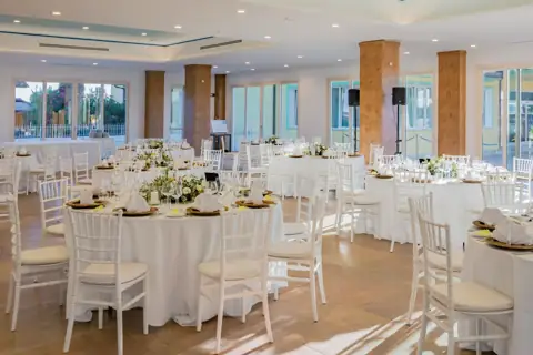 La sala ricevimenti di Tenuta Elisabetta
